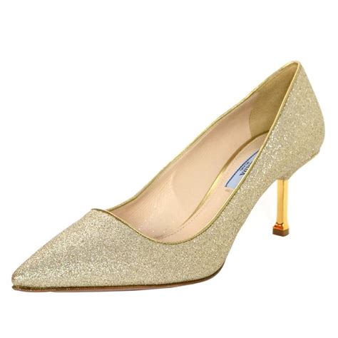 prada gold kitten heels|prada slingback kitten heels.